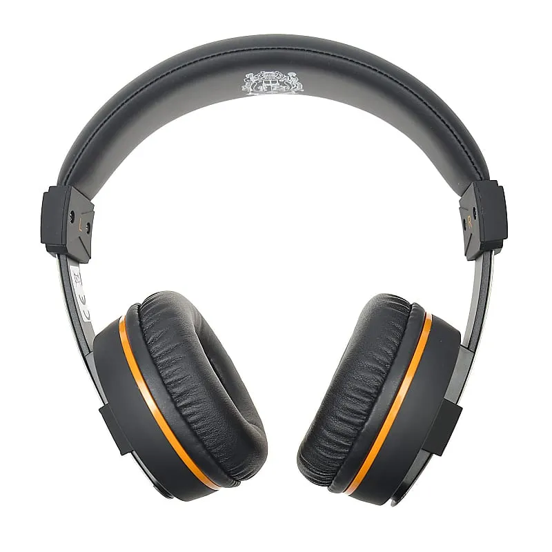 Orange Amplifiers O EDITION Closed-Back Headphones with 40mm Drivers, Mic, Remote Control, 2 3.5mm Audio Jack Cables