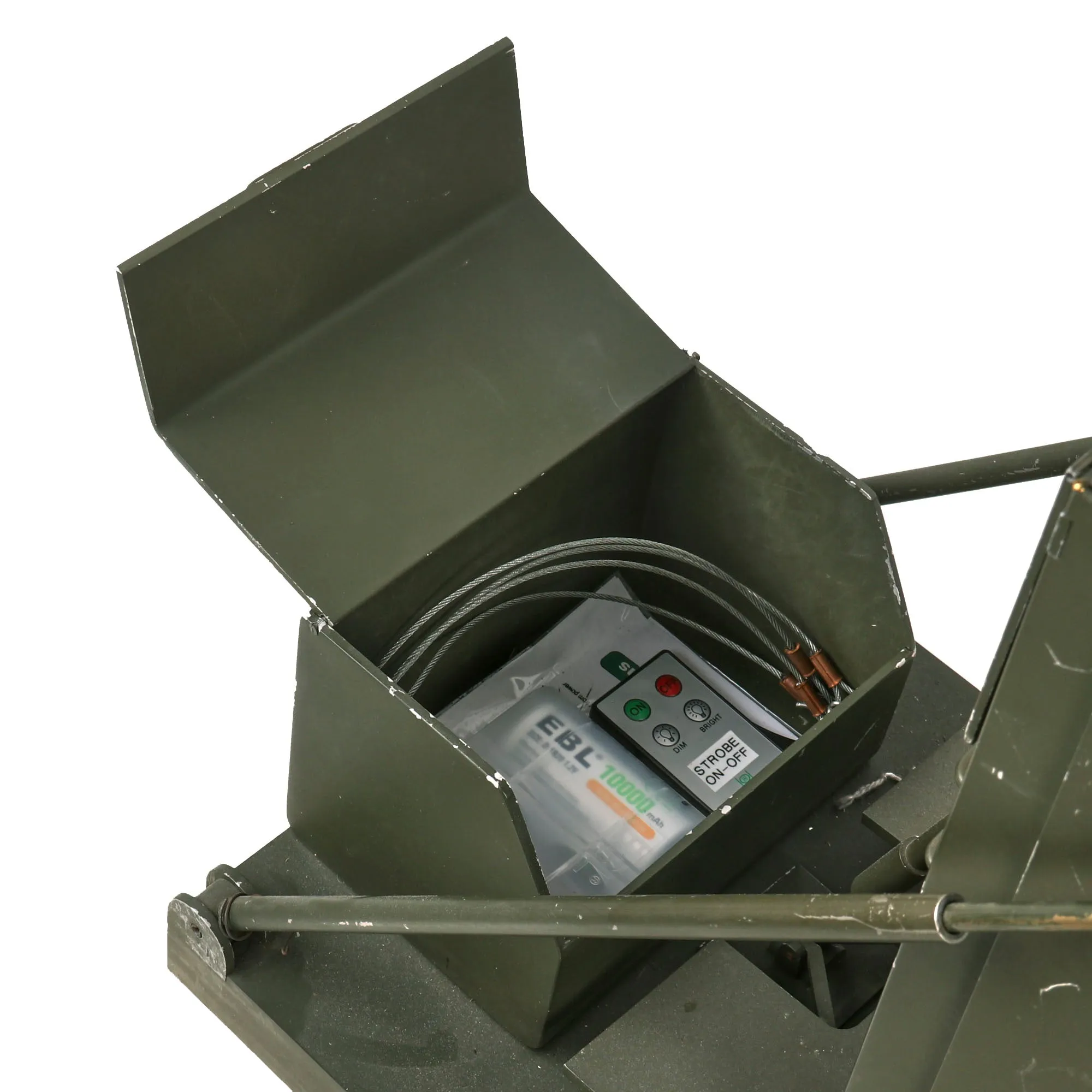 Original U.S. Cold War Era Prototype Miniature Desktop Radar Unit with Rotating Radar & Strobe Lights with Remote