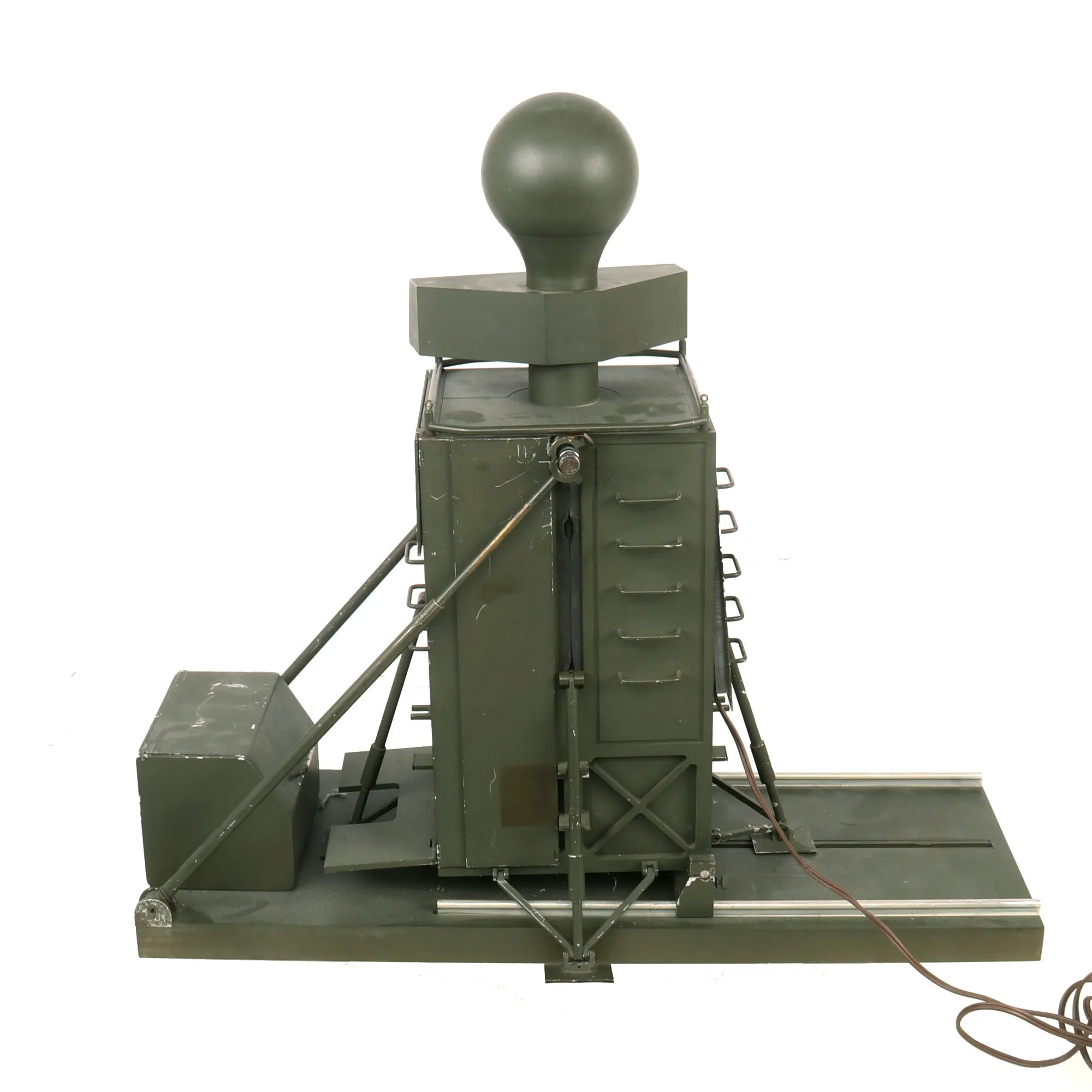 Original U.S. Cold War Era Prototype Miniature Desktop Radar Unit with Rotating Radar & Strobe Lights with Remote