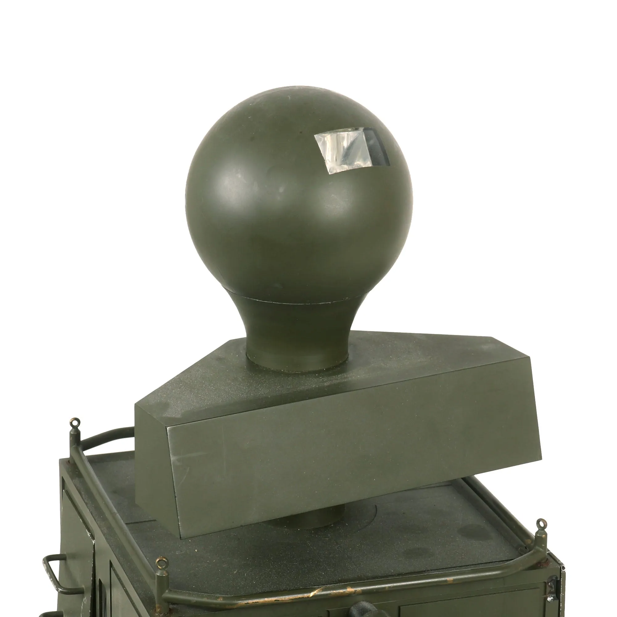 Original U.S. Cold War Era Prototype Miniature Desktop Radar Unit with Rotating Radar & Strobe Lights with Remote