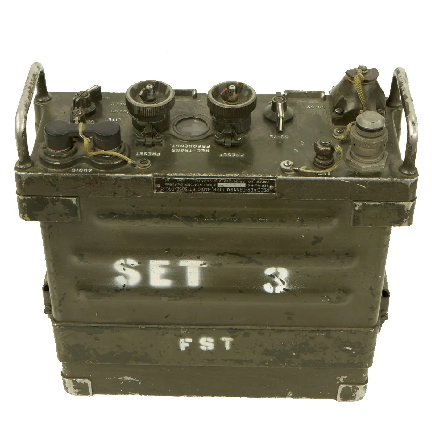 Original U.S. Vietnam War USMC RT-505B PRC-25 Field Radio Receiver-Transmitter with Accessories