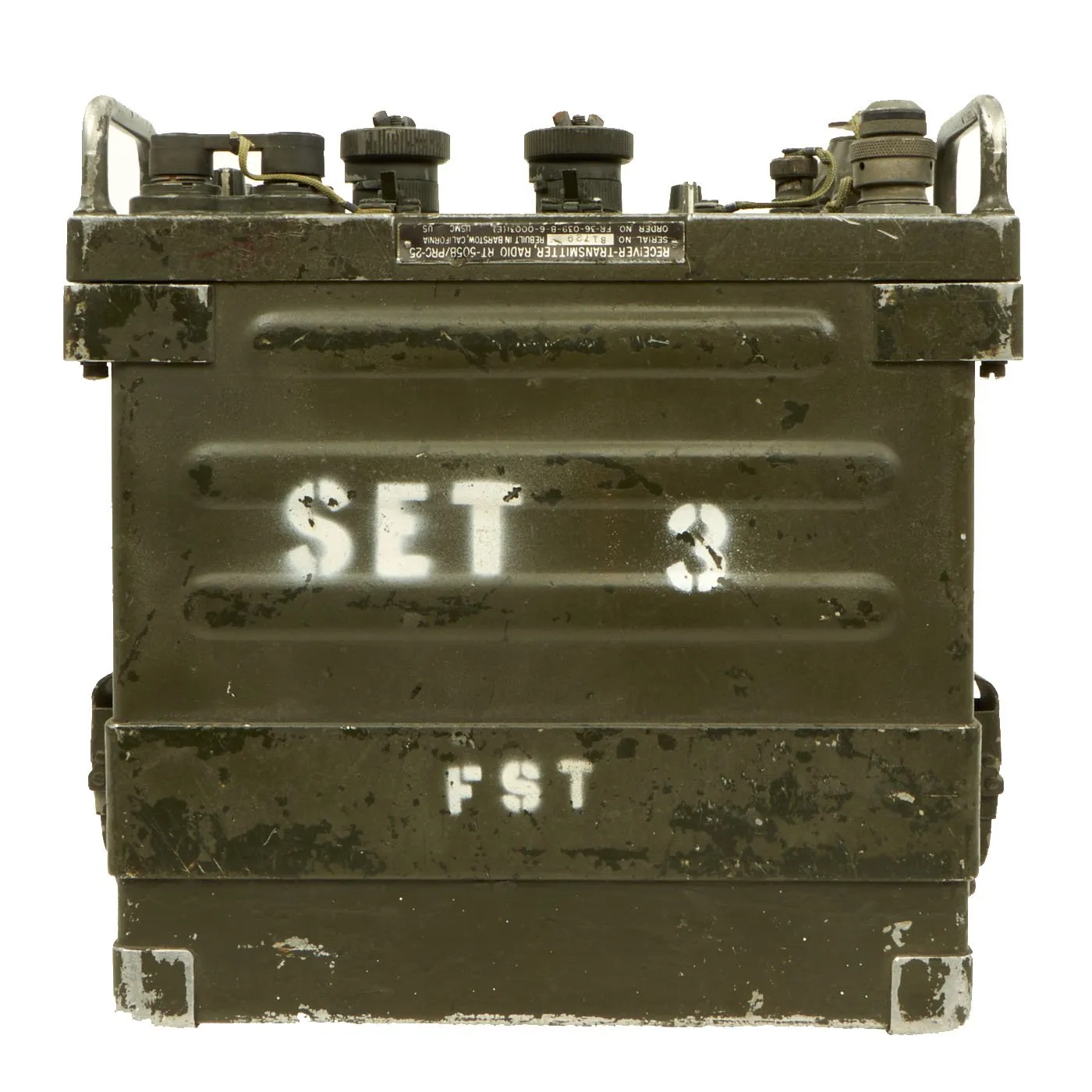 Original U.S. Vietnam War USMC RT-505B PRC-25 Field Radio Receiver-Transmitter with Accessories