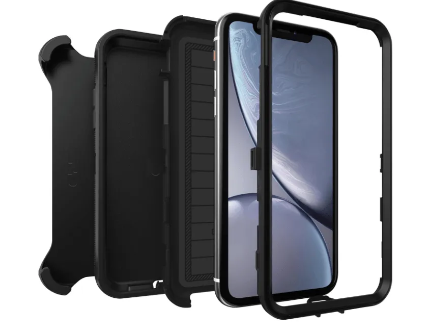 OtterBox Defender  Fitted Hard Shell Case for iPhone XR - Black