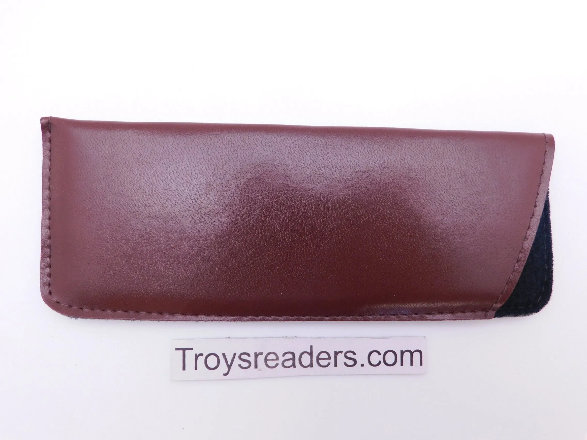 Padded Faux Leather Glasses Sleeve/Pouch in Two Colors