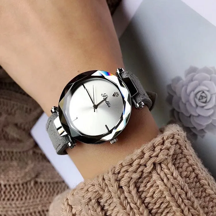 Personality Leather Strap Women's Watch