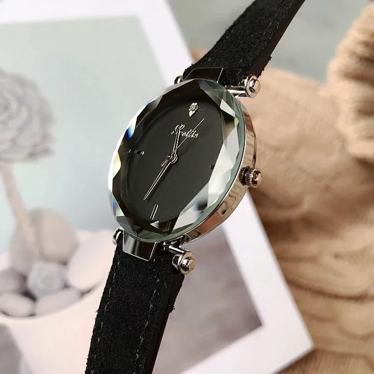 Personality Leather Strap Women's Watch