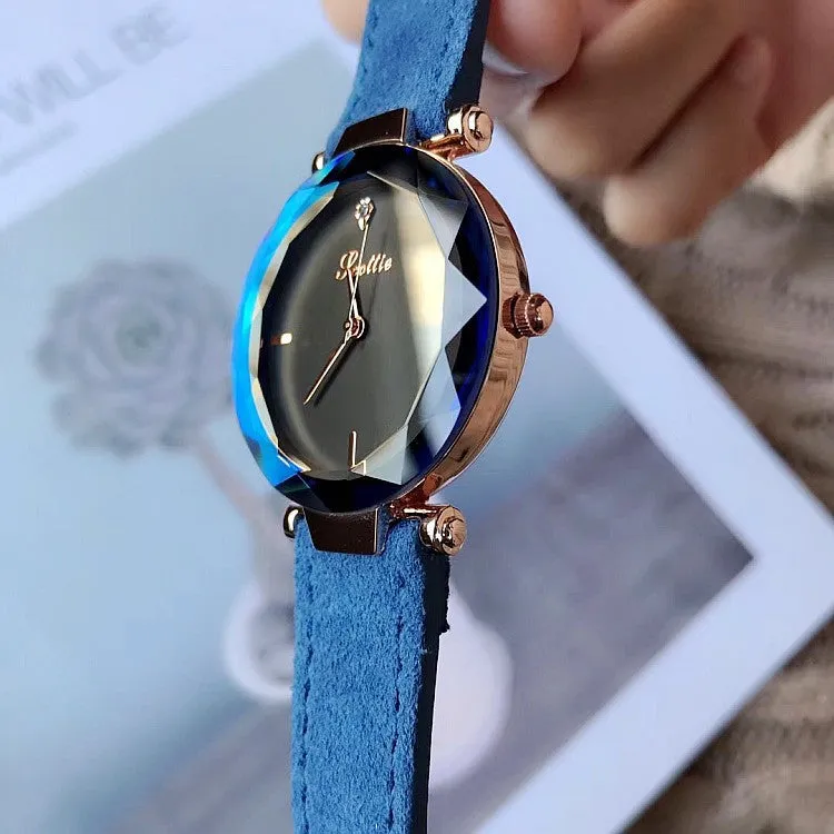 Personality Leather Strap Women's Watch