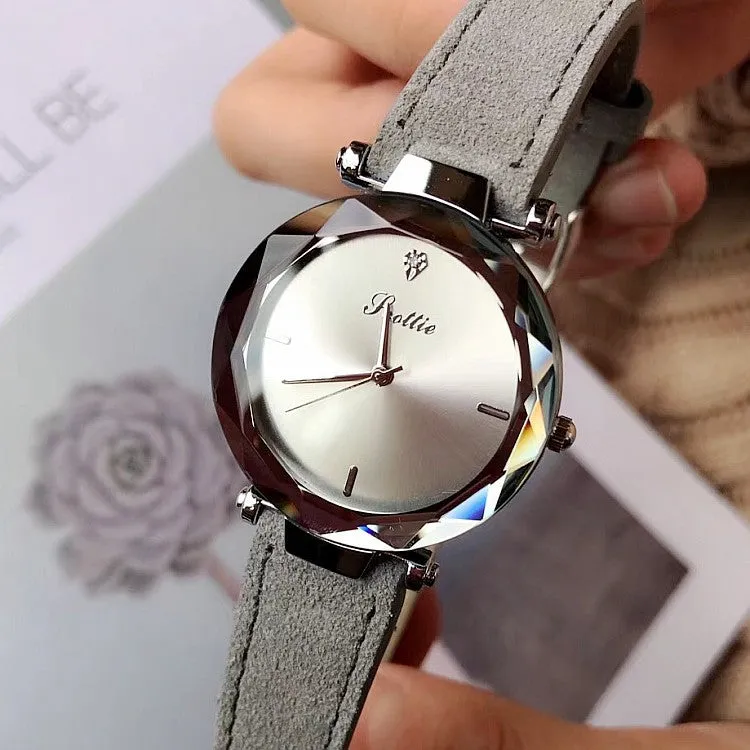 Personality Leather Strap Women's Watch