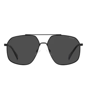 Polaroid Unisex Grey Geometric Sunglasses