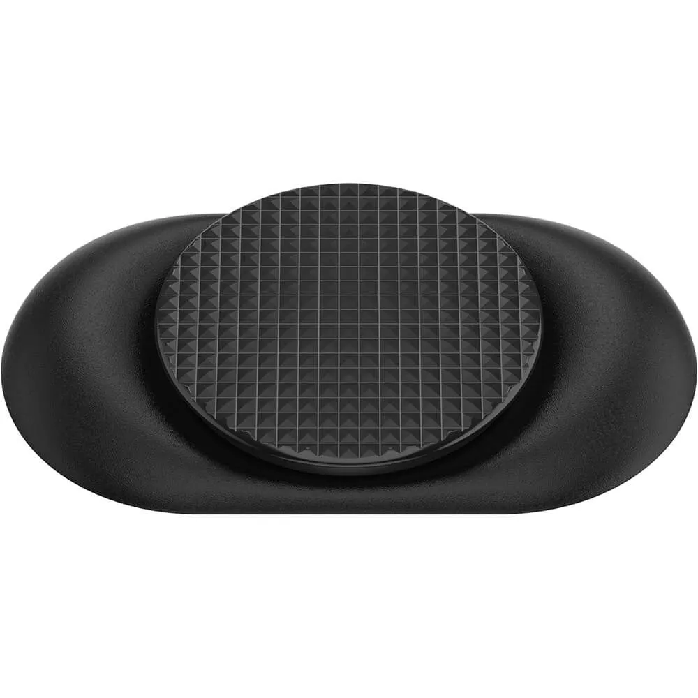 POPSOCKETS Pocketable Knurled Black Aftageligt Greb m. Standerfunktion