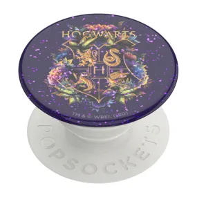 POPSOCKETS PopGrip Glitter Hogwarts Floral Aftageligt Greb m. Standerfunktion