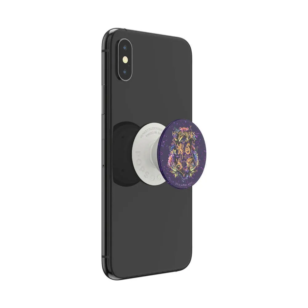 POPSOCKETS PopGrip Glitter Hogwarts Floral Aftageligt Greb m. Standerfunktion