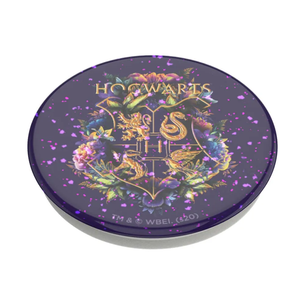 POPSOCKETS PopGrip Glitter Hogwarts Floral Aftageligt Greb m. Standerfunktion