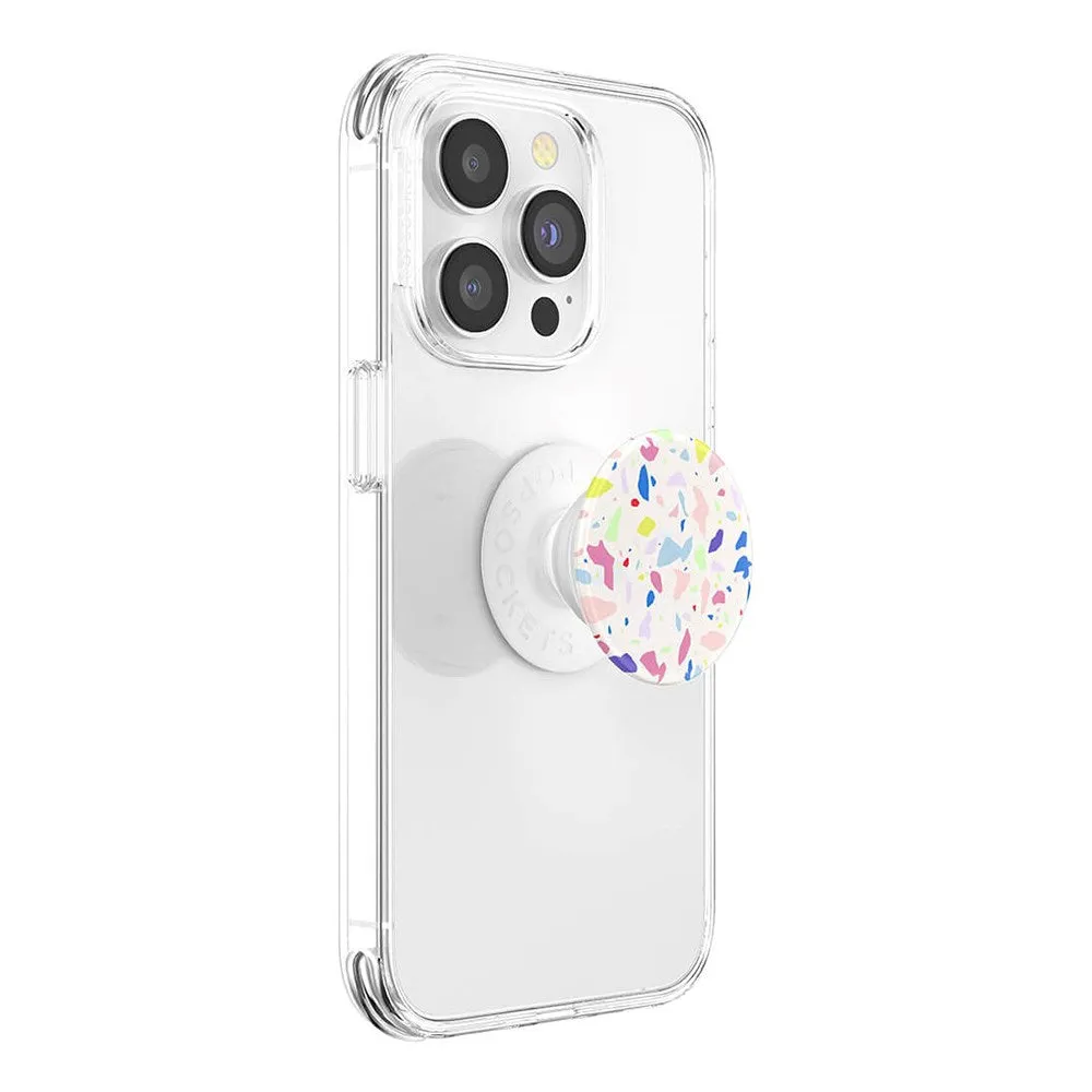 POPSOCKETS PopGrip Original Terrazzo Party Aftageligt Greb m. Standerfunktion