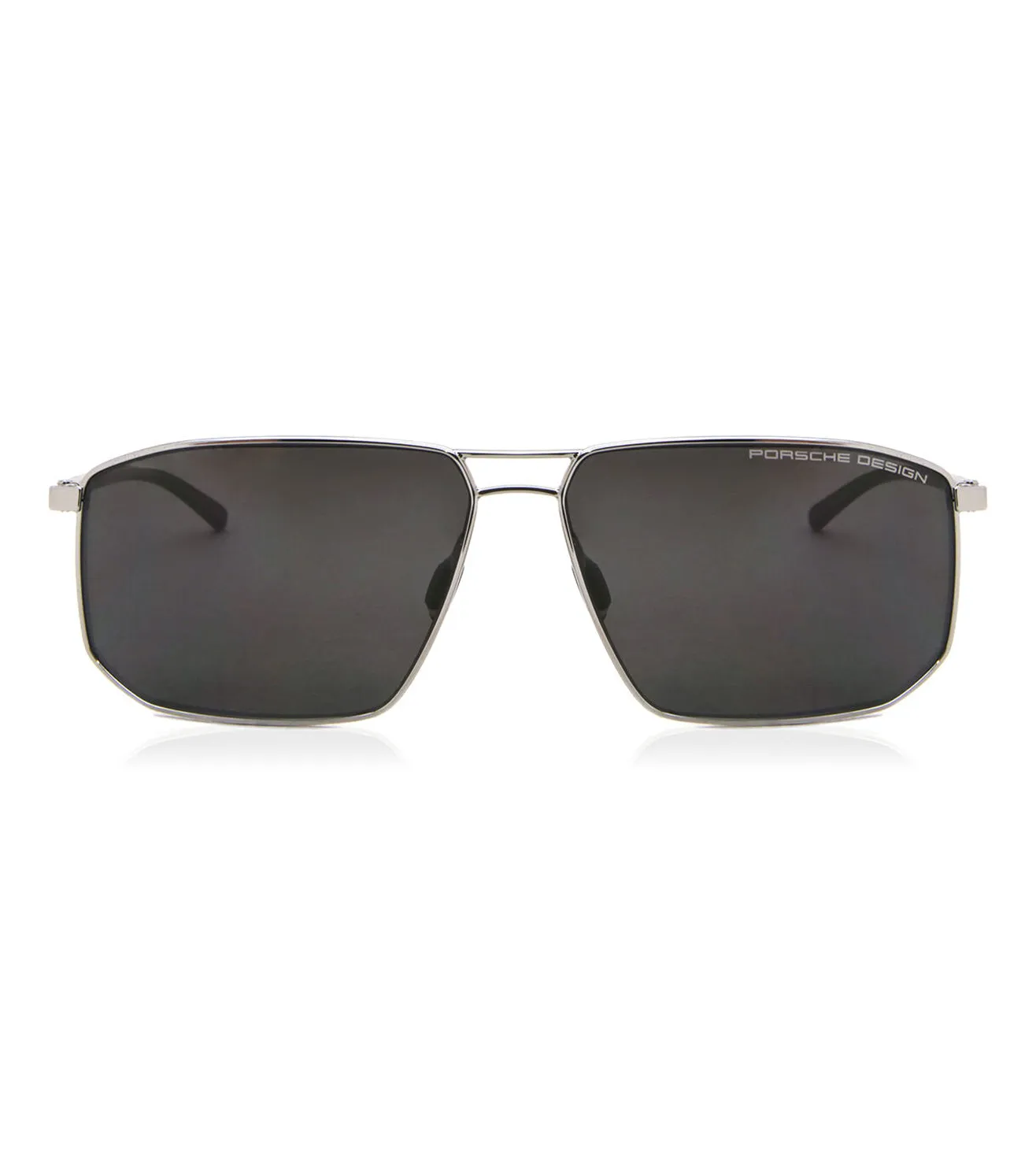 Porsche Design Men's Dark Grey Polarized Aviator Sunglasses