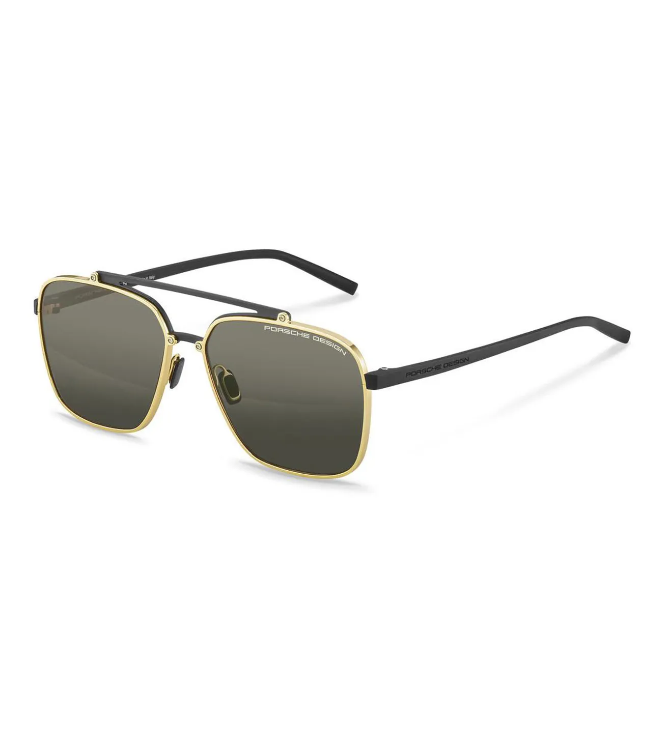 Porsche Design Men's Grey Polarized Aviator Sunglasses