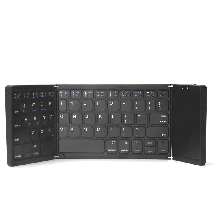 Portable Bluetooth Keyboard with Touchpad - Rechargeable & Foldable