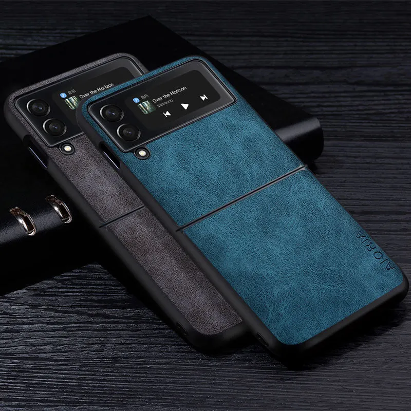 Premium PU Leather Case for Samsung Galaxy Z Flip 3