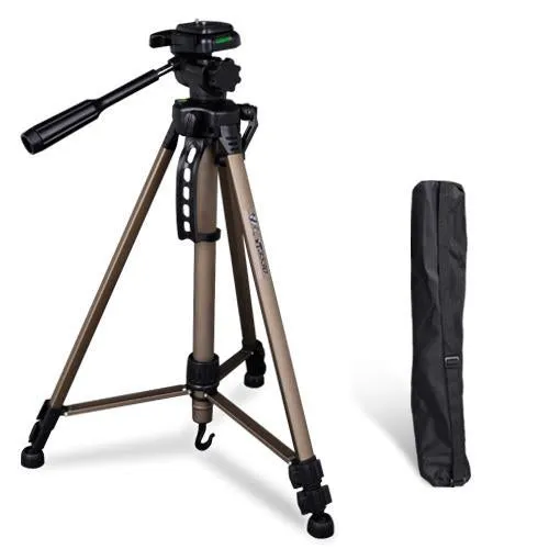 Professional 1.4m Tripod with 3 Way Pan Head and Carry Case