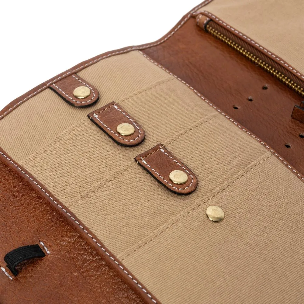 Project 7 Circular Needle Knitting Case (Walnut/Gold)