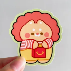 Pudding The Clown Vinyl Sticker