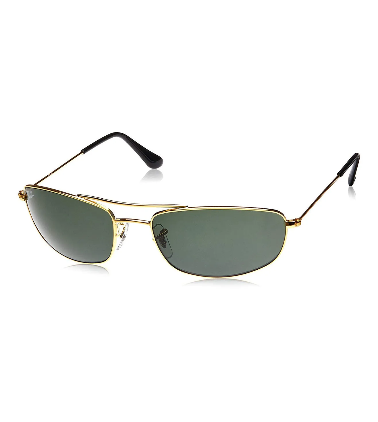 Ray Ban Men's Green Rectangular Sunglasses