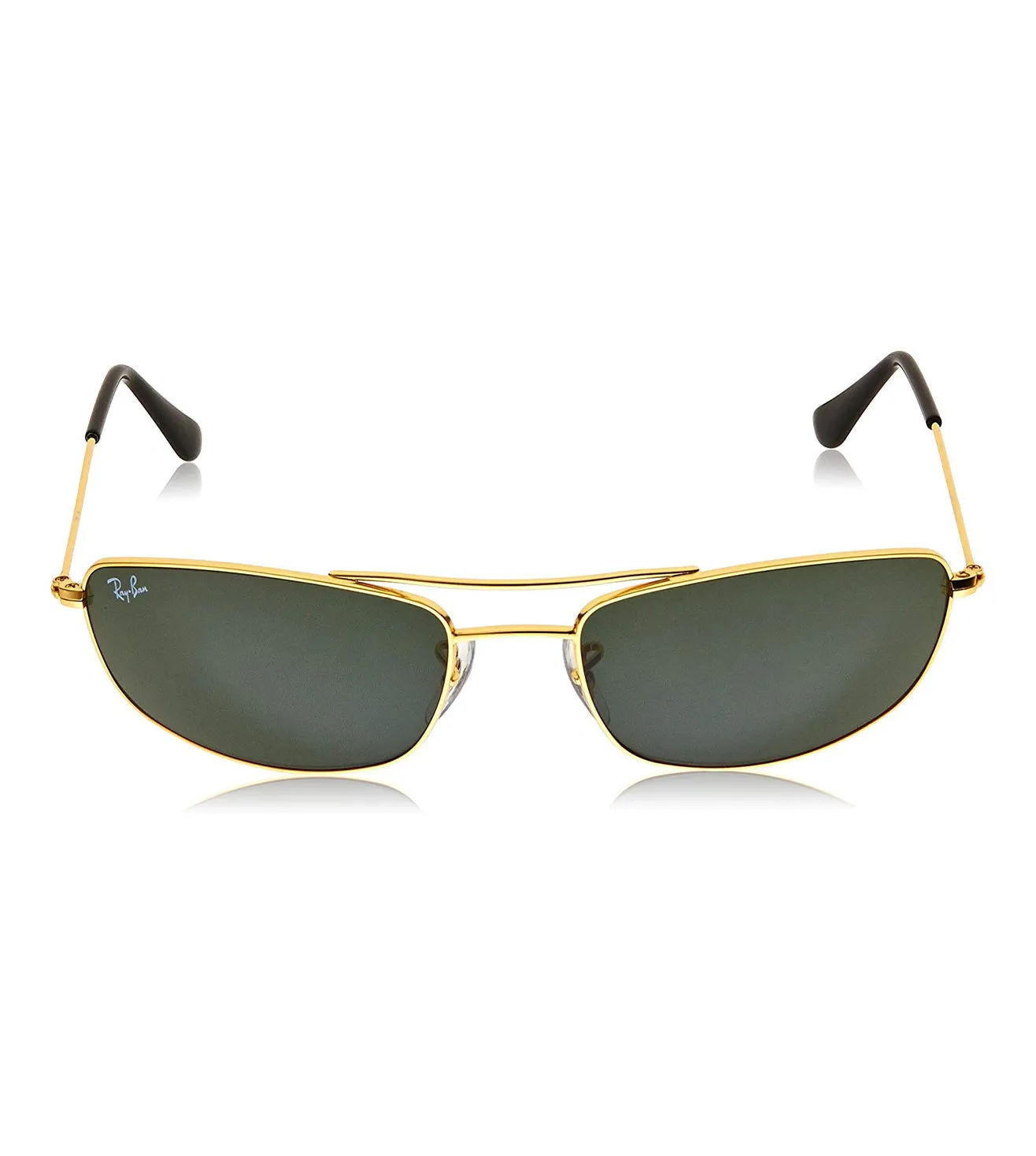 Ray Ban Men's Green Rectangular Sunglasses