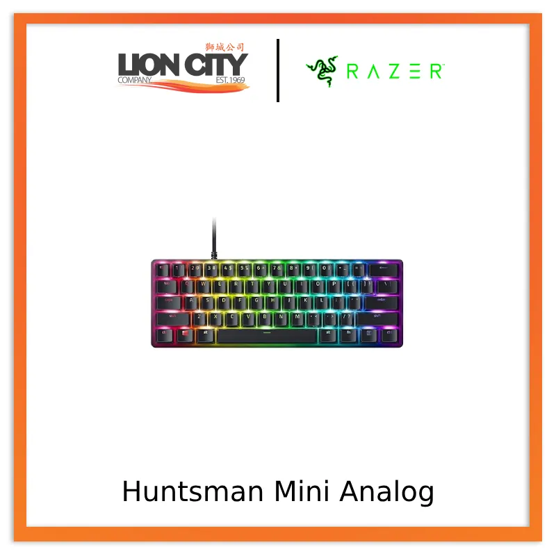 Razer Huntsman Mini - 60% Optical Gaming Keyboard (Linear Red Switch) - FRML Packaging