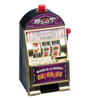 realistic slot machine bank