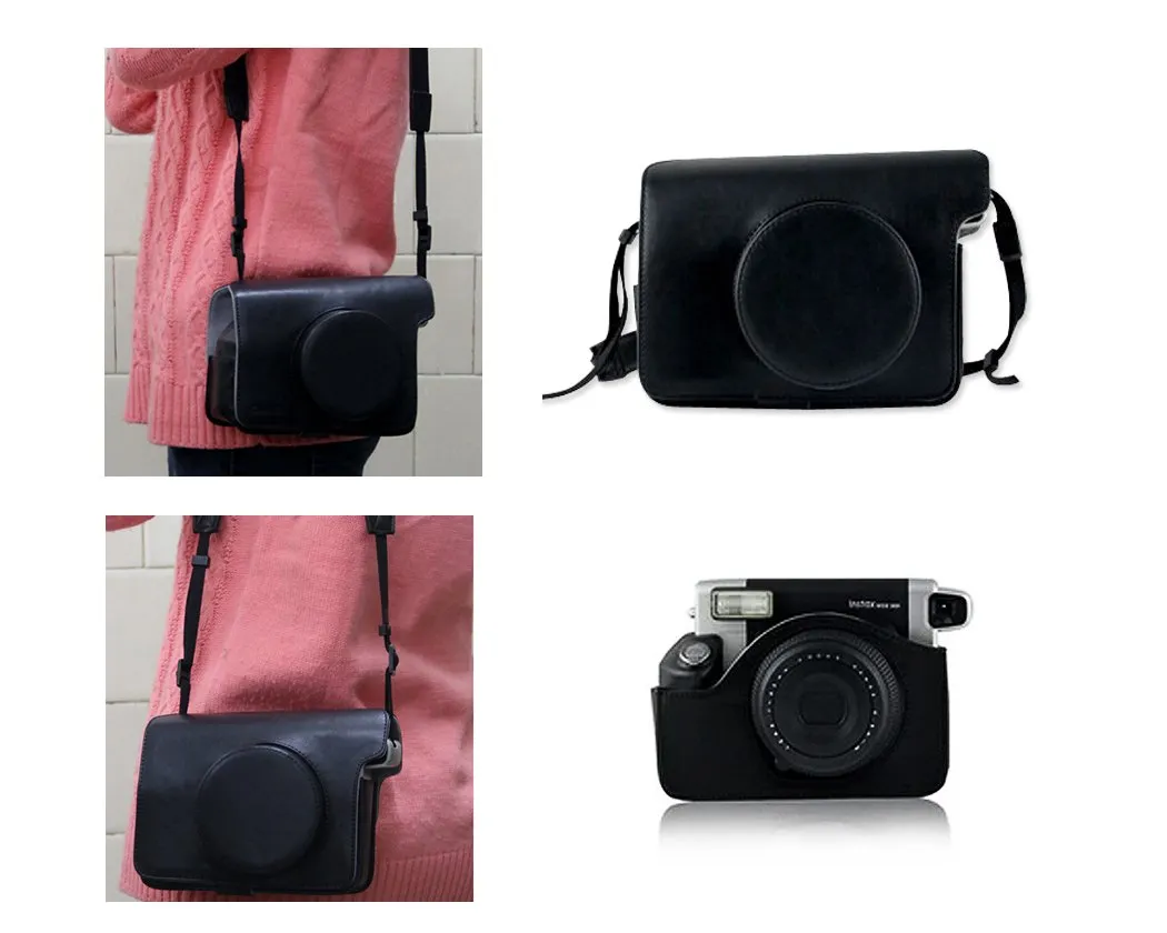 Retro Leather Camera Case for Fujifilm Instax WIDE 300