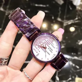 Rhinestone Chassis Stainless Steel Women's Watch