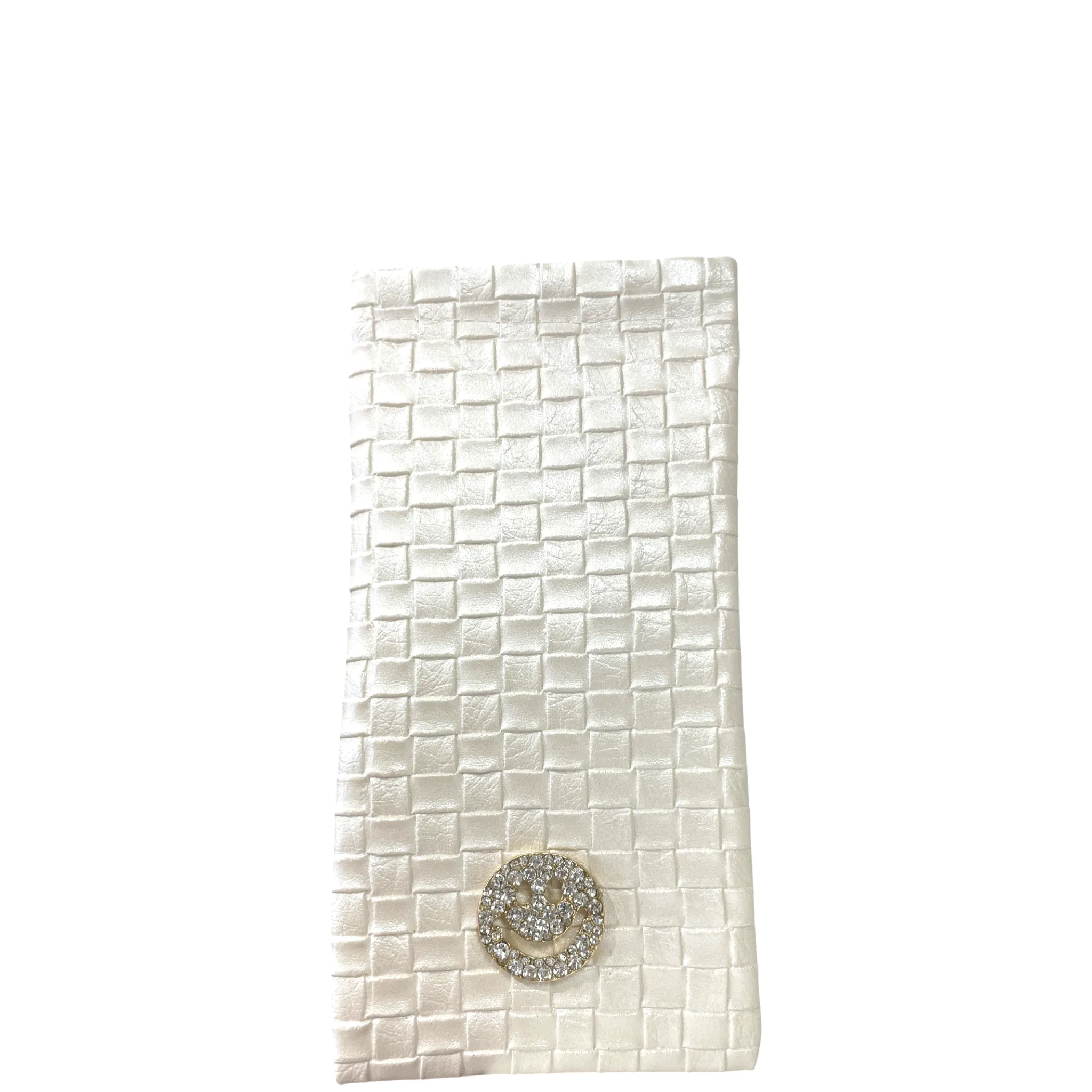 Rhinestone Smiley Eyeglass Case