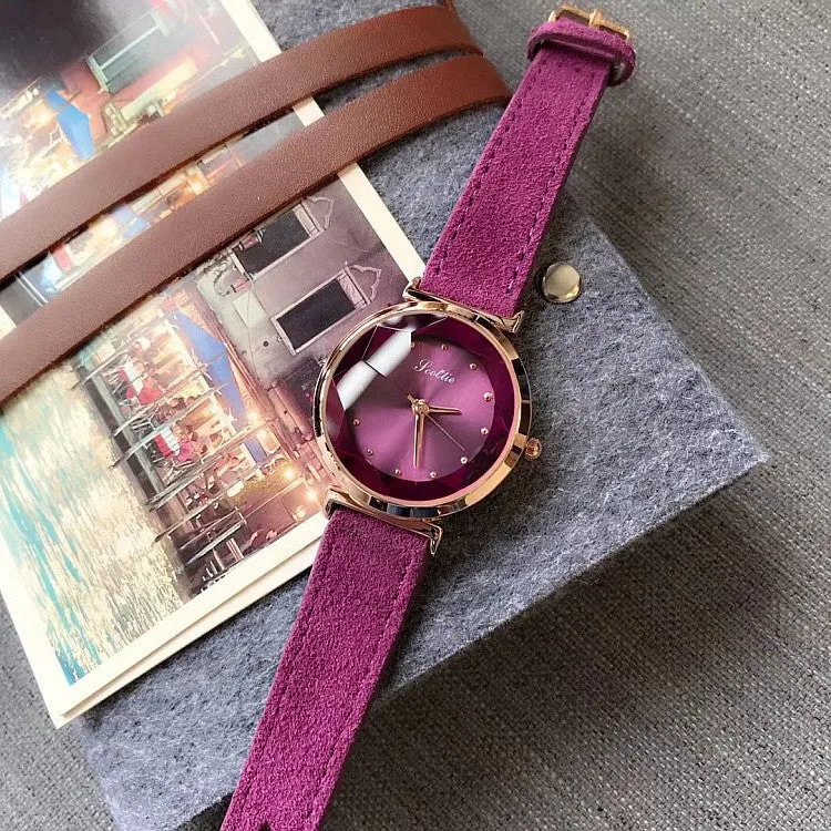 Rhombus-shaped Mirror Women's Watch