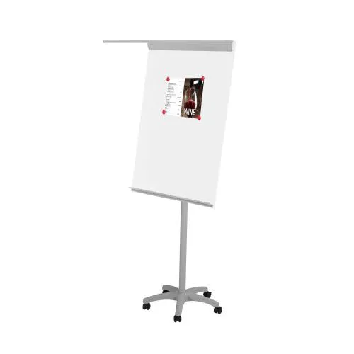 Rocada Mobile Magnetic Flipchart With 1 Arm Model - 616K