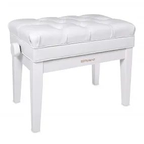 Roland RPB-500 Deluxe Piano Bench in Polished White RPB500PW