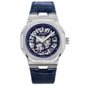 Rotary Regent Skeleton Men's Blue Watch GS05415/05