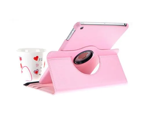 Rotating Series iPad Mini 4 Flip Leather Case - Pink