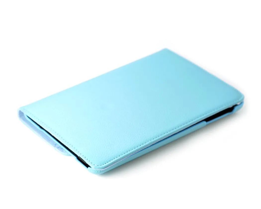 Rotating Series iPad Mini 4 Flip Leather Case - Sky Blue