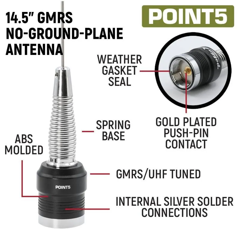 Rugged Radios Ford Bronco Two-Way GMRS Mobile Radio Kit - 25 Watt GMR25