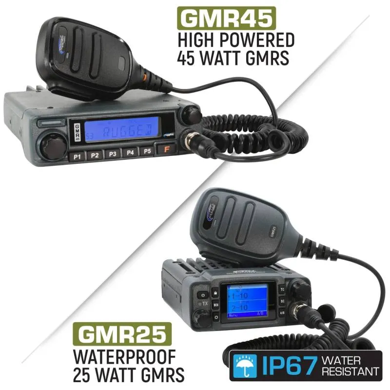 Rugged Radios Ford Bronco Two-Way GMRS Mobile Radio Kit - 45 Watt GMR45