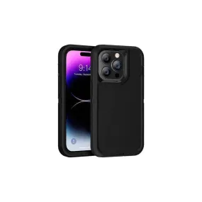 Rugged Shockproof Heavy Duty Case for iPhone 14 - Black