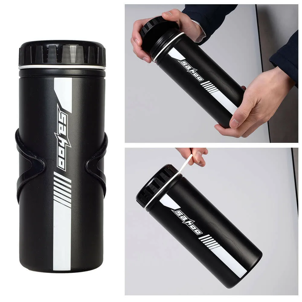 SAHOO 750ml Bottle Storage Pod Cycling Bicycle Bike Tool Storage Bottle Case Holder Container