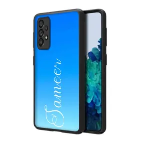 Samsung A53 Cover Customized with Name Design Phone Case - Blue Sea