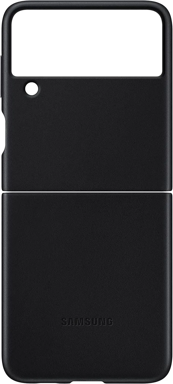 Samsung Galaxy Z Flip 3 Leather Cover Black - EF-VF711LBEGWW