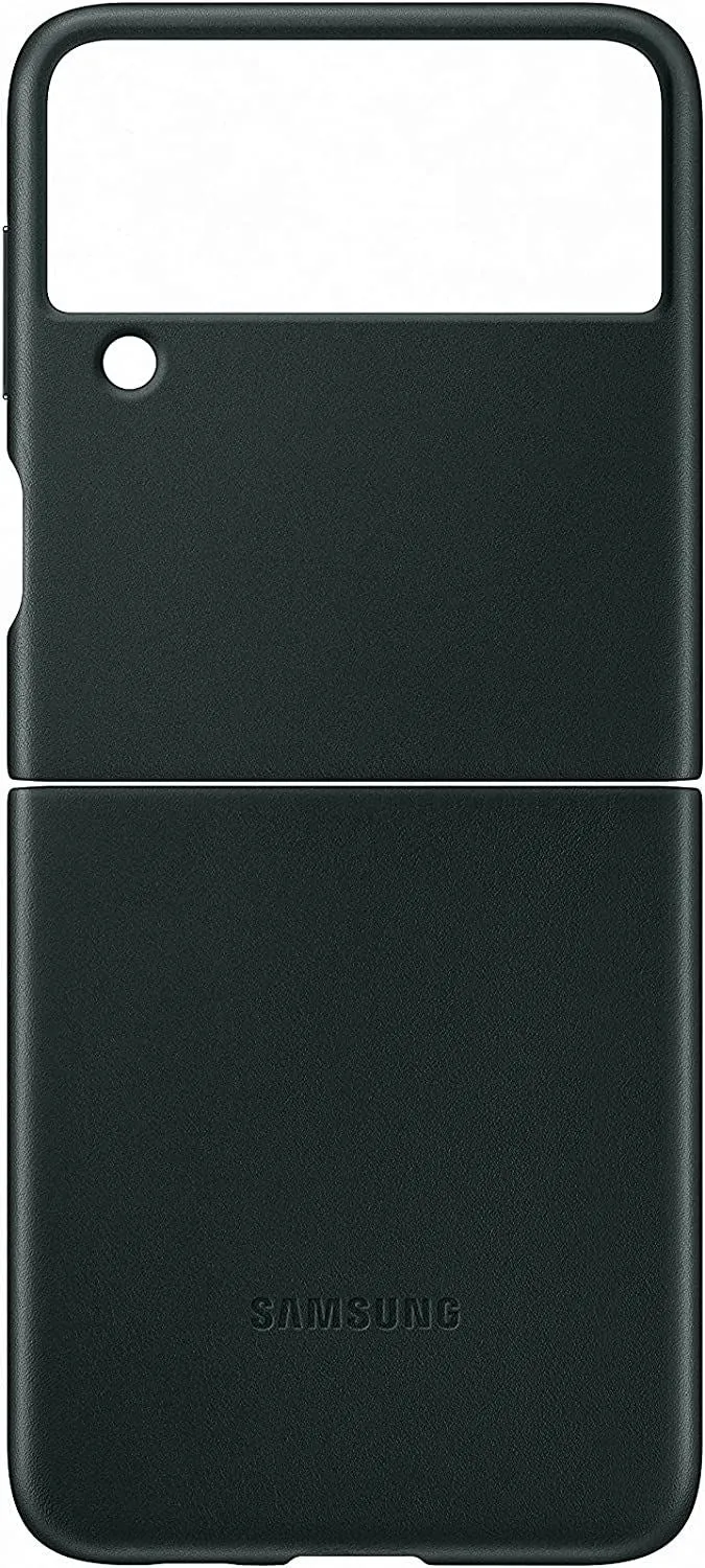 Samsung Galaxy Z Flip 3 Leather Cover Green - EF-VF711LGEGWW