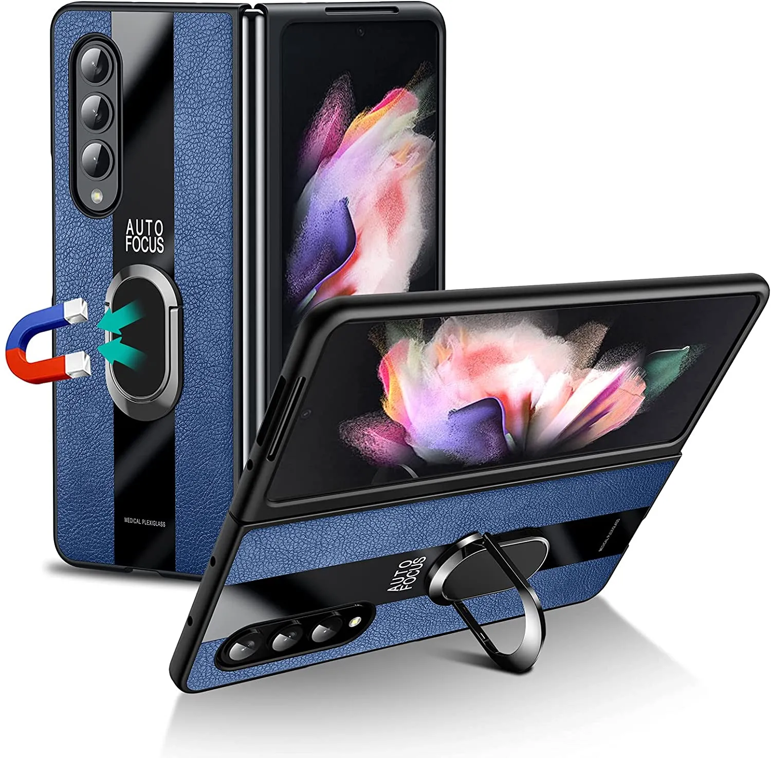 Samsung Galaxy Z Fold 3 Case with Built in Kickstand Ring