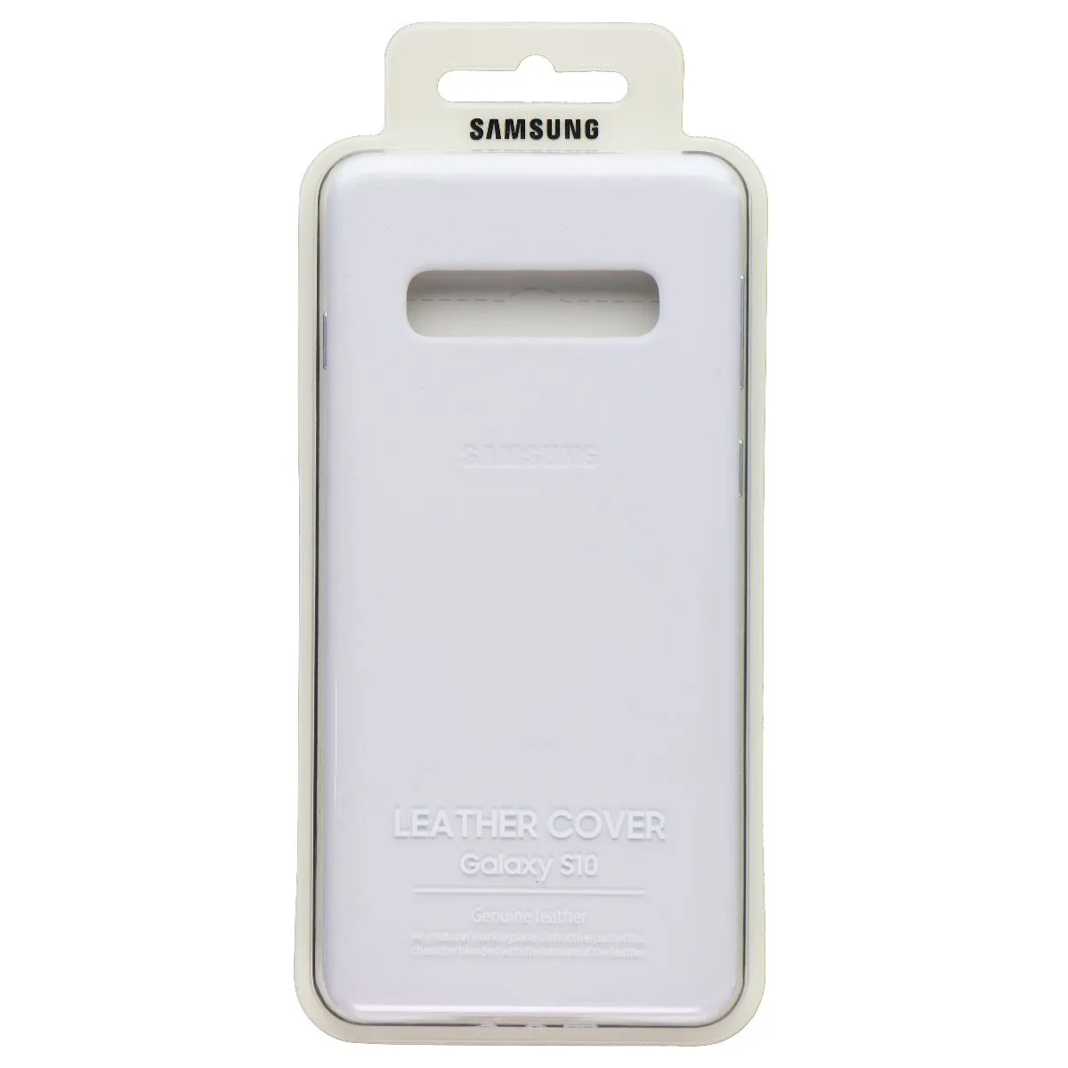 Samsung Official Leather Cover for Samsung Galaxy S10 - White