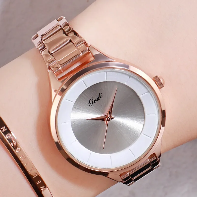 Simple Large Dial Bracelet Women's Watch