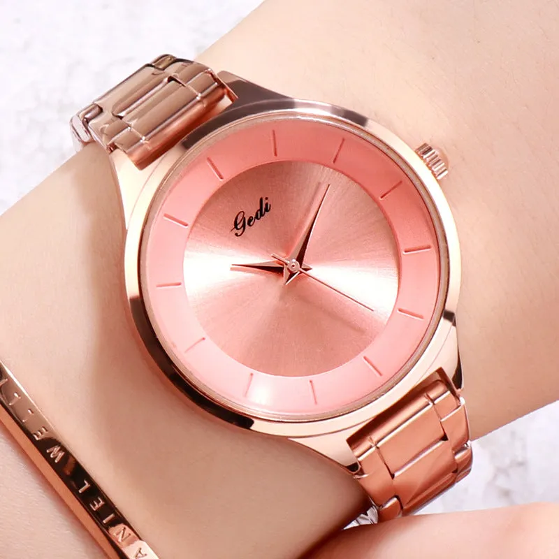 Simple Large Dial Bracelet Women's Watch