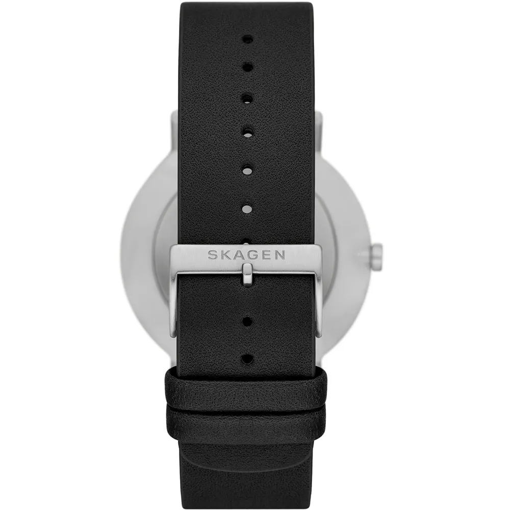 Skagen Kuppel Limited Edition SKL2001 Black Leather Mens Watch